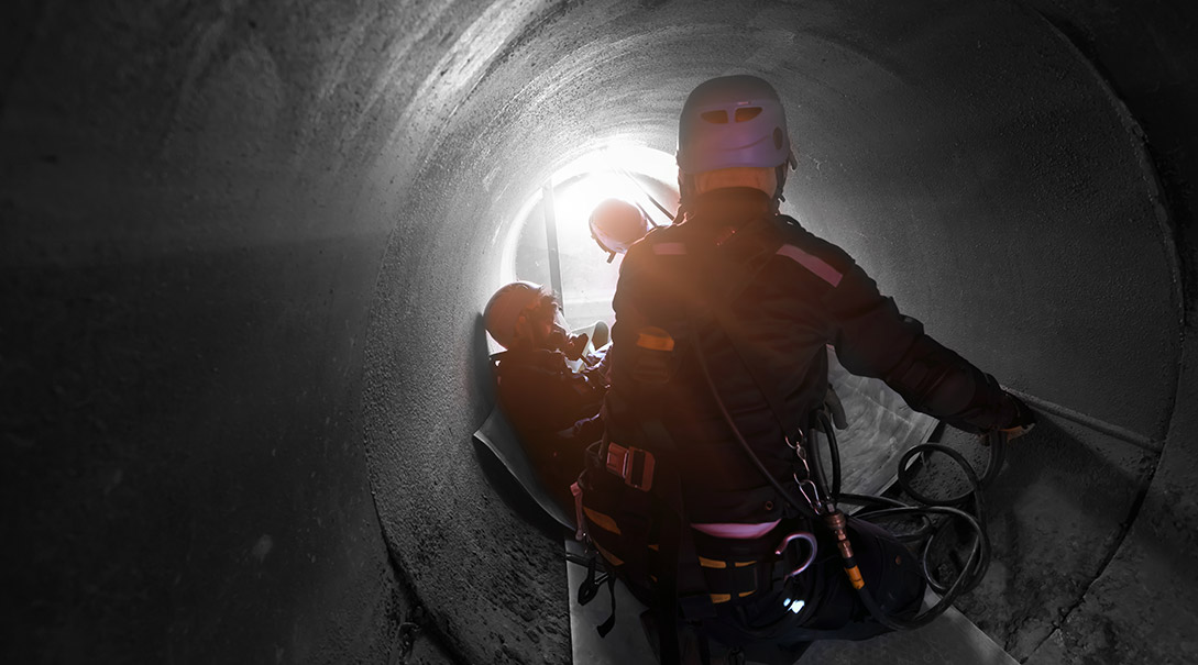 Inspect confined spaces